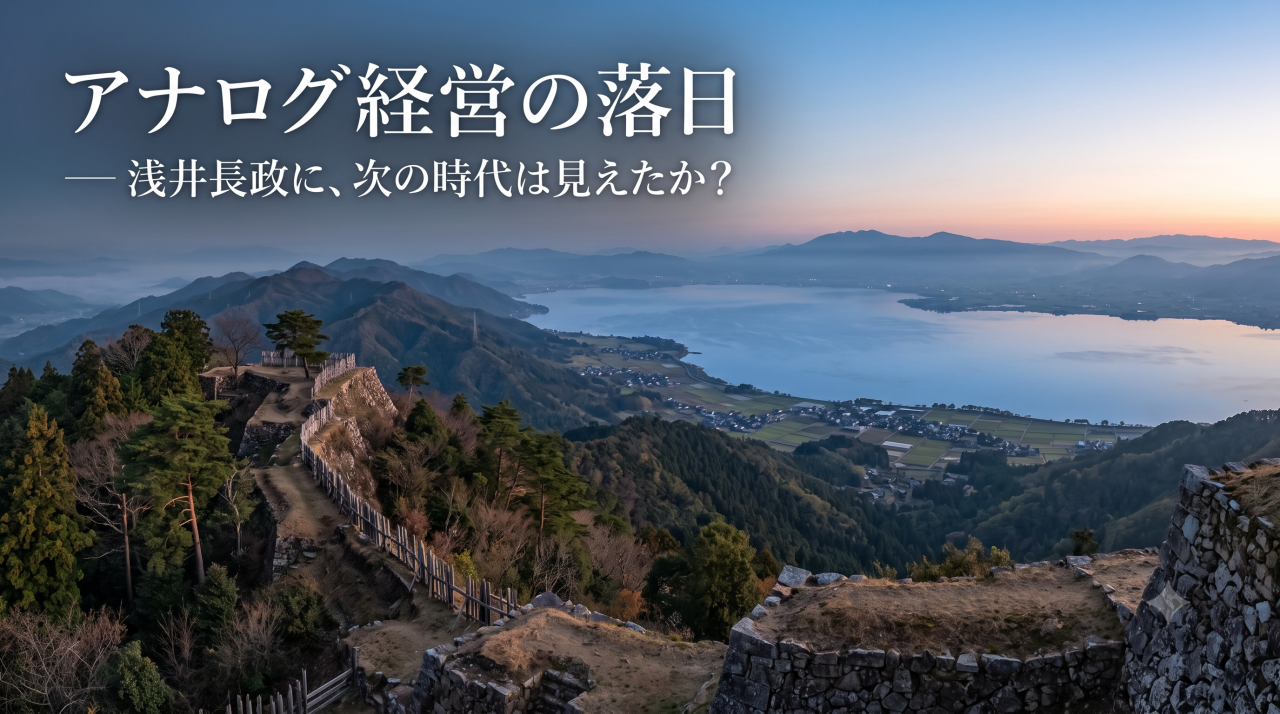 アナログ経営の落日 ― 浅井長政に、次の時代は見えたか？