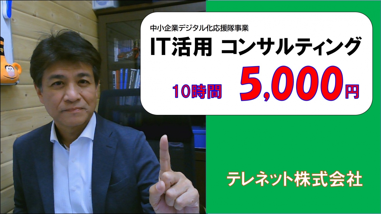 ＩＴ活用コンサルティング　１０時間　５,０００円